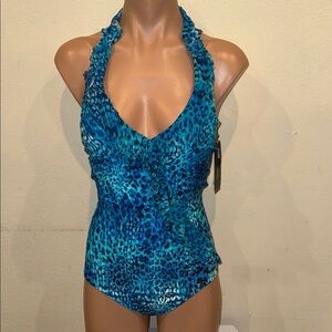 NWT Be Creative one piece swimsuit halter size 8 D cup